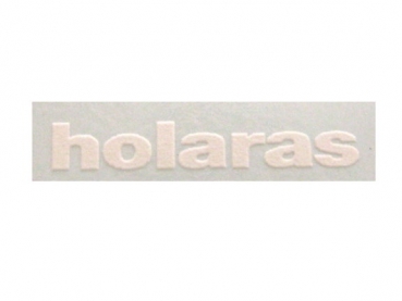 Holaras Schriftzug Weiß